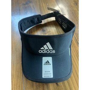 Adidas Mens Superlite 2 Visor Black Reflective AEROREADY Adjustable Hat EX7056